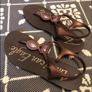 Brown American Eagle Sandals